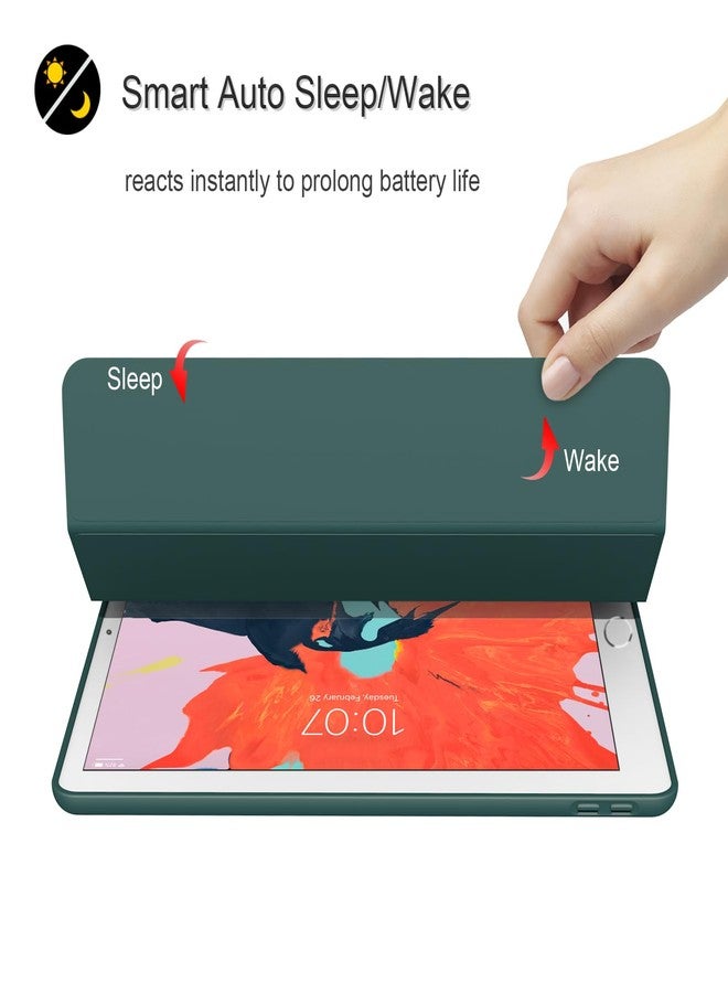 Divufus Case for iPad mini 5 (2019 Released), Lightweight Slim Auto Sleep/Wake Trifold Stand Smart Cover, Soft TPU Case for iPad mini 5th Generation 7.9 Inch, Dark Green - Image 2